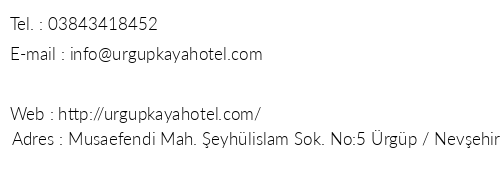 rgp Kaya Hotel telefon numaralar, faks, e-mail, posta adresi ve iletiim bilgileri